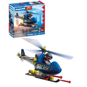 Playmobil City Action - Police Helicopter With Radar Function (28 Pieces)